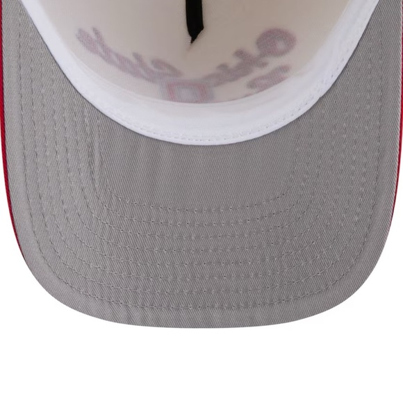 Ohio state Buckeyes New Era Chainstitch 9fifty A Frame Hat New Cream/red - Picture 5 of 5